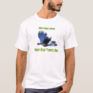 T-shirt Grand Touraco Bleu Africain