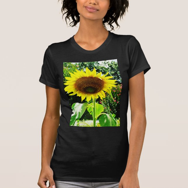 T-shirt Grand tournesol jaune (Devant)
