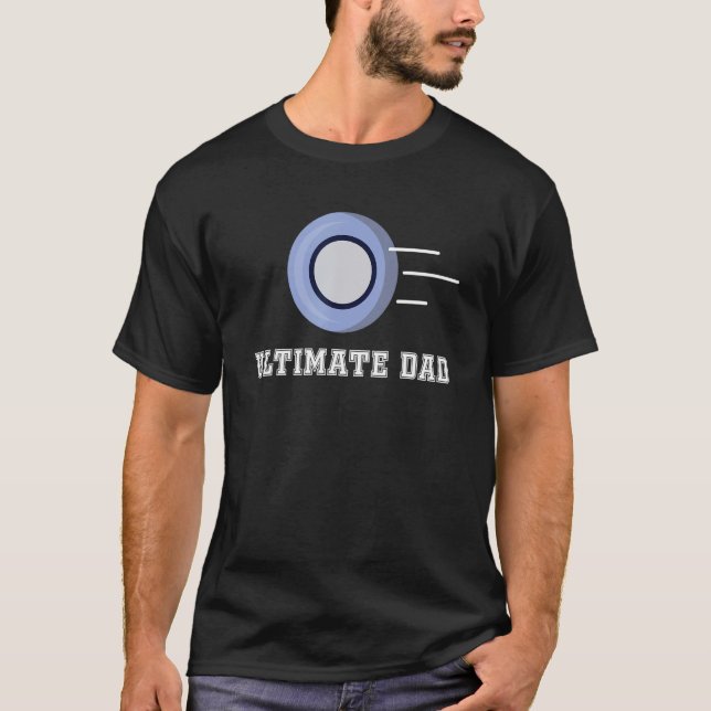 T-shirt Grand Ultimate Papa Design Flying Frisbee Disque (Devant)