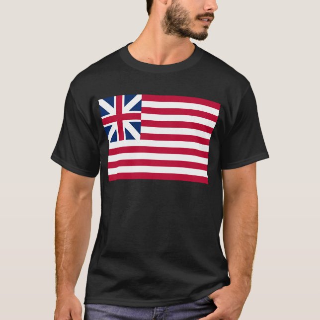 T-shirt Grand Union, 1ère drapeau américain des colonies s (Devant)