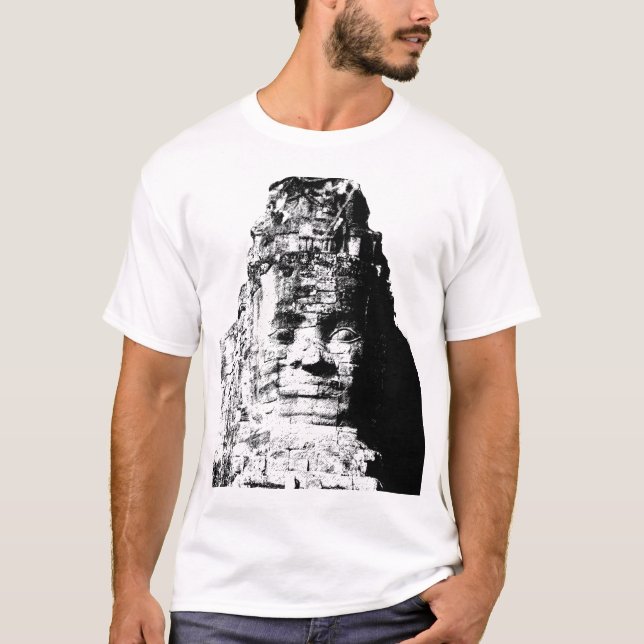 T-shirt Grand visage d'Angkor Vat (Devant)