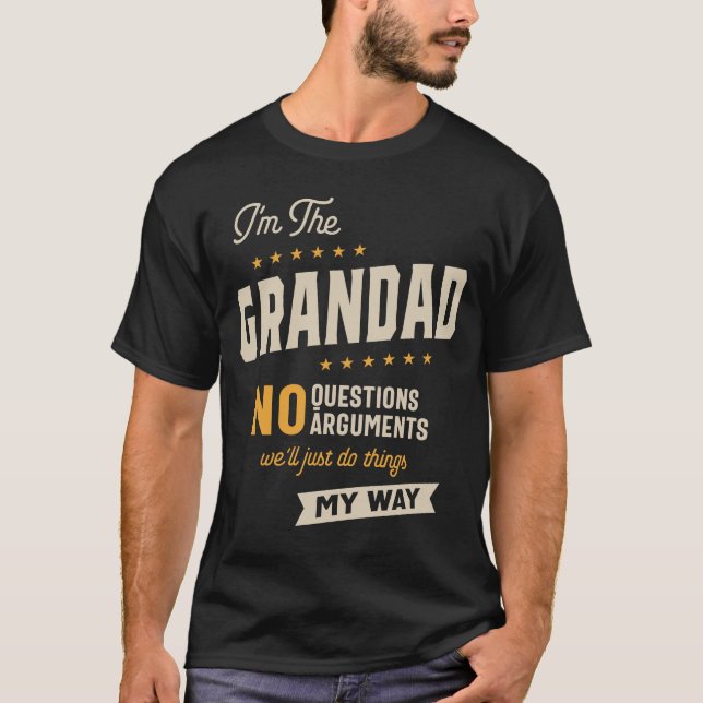 T-shirt Grand Way Funny Grandpa Fête des pères (Devant)