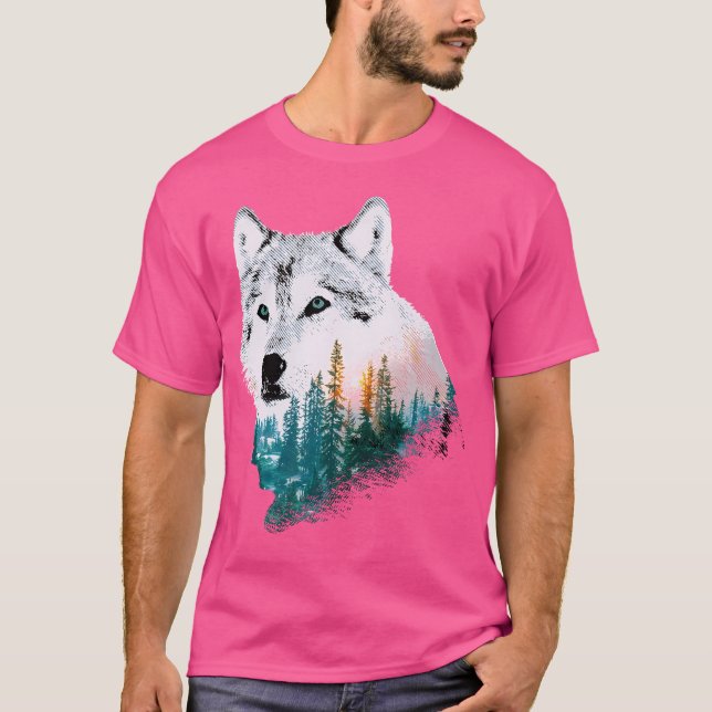T-shirt Grand Wolf Motif (Devant)