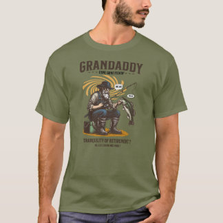 T-shirt Grandaddy Gone Fishin’ – Funny Retirement Fishing 