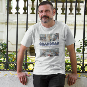 T-shirt Granddad Man Myth Legend 6 Photo Collage