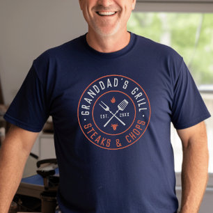 T-shirt Granddad's Grill Personnalisé Année Créée