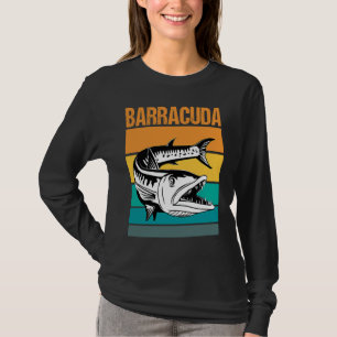 T-shirt Grande Barracuda Cuda Pêche Faune Eau Salée Fi