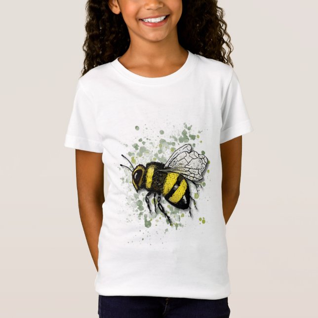 T-Shirt Grande Belle Bumble BEE, Dessin numérique (Devant)