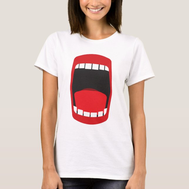 T-shirt grande bouche ouverte (Devant)