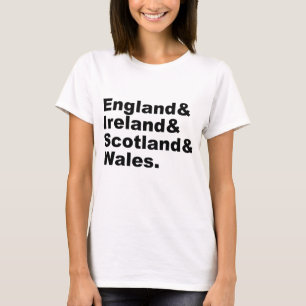 T-shirt Grande Bretagne   Angleterre Irlande Écosse Pays d
