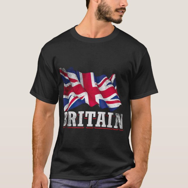 T-shirt Grande-Bretagne Drapeau britannique (Devant)