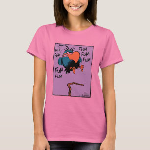 T-shirt Grande chemise de bande dessinée d'oiseau de
