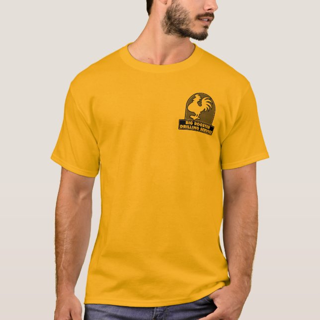 T-shirt Grande chemise du service 1 de perçage de coq (Devant)