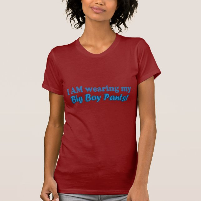 T-shirt Grande conception des textes de pantalon de garçon (Devant)