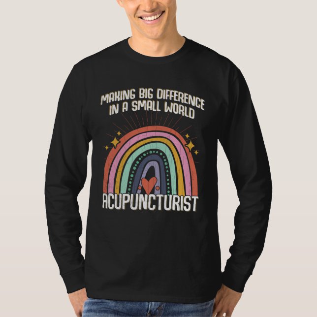 T-shirt Grande Différence Dans Graphique D'acupuncture Du  (Devant)