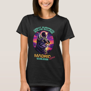 T-shirt Grande éclipse solaire européenne 2026 Madrid Espa