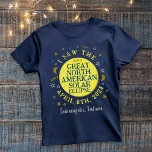 T-shirt Grande Éclipse Solaire Nord-Américaine Avr 2024 Pe<br><div class="desc">Le 8 avril 2024, une éclipse solaire totale sera visible dans une grande partie des États-Unis, du Mexique et du Canada. Si vous prévoyez de célébrer cet événement passionnant avec une fête de visionnement amusante, ces t-shirts commémoratifs personnalisés sont parfaits pour vous. Le texte dit : "J'ai vu la Grande...</div>