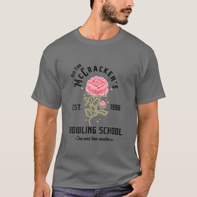 T-shirt Grande école de bowling Ern Mccracken, Établ.1996  (Devant)