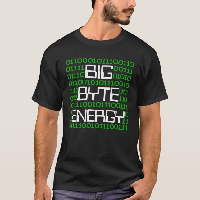 T-shirt Grande énergie Byte Sécurité informatique Ordinate (Devant)