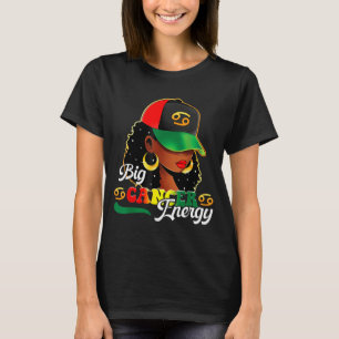 T-shirt Grande Énergie Cancer Femmes Noires Filles Afro As