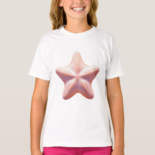 T-shirt Grande étoile de mer rose