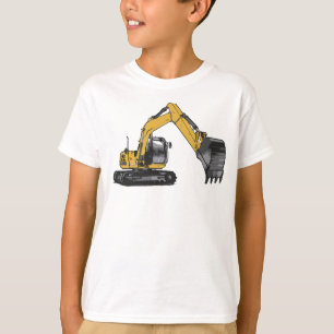 T-shirt Grande excavatrice de Caterpillar du garçon