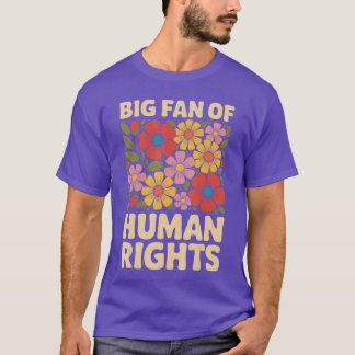 T-shirt Grande fan des droits de l'homme fille