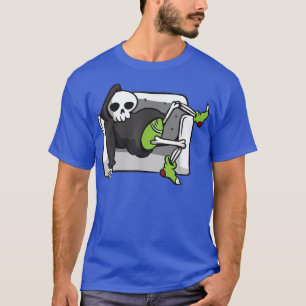 T-shirt Grande Faucheuse Sur Canapé Lazy Costume Halloween