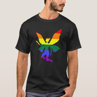 T-shirt Grande fée gaie d'arc-en-ciel