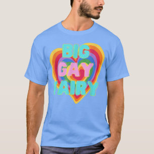 T-shirt Grande Fée Gay LGBTQ PRIDE ALLY Drapeau Arc-en-cie
