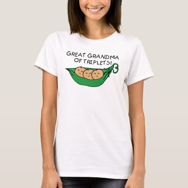 T-shirt Grande grand-maman des triplets (Devant)
