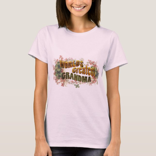 T-shirt Grande grand-mère du monde (Devant)
