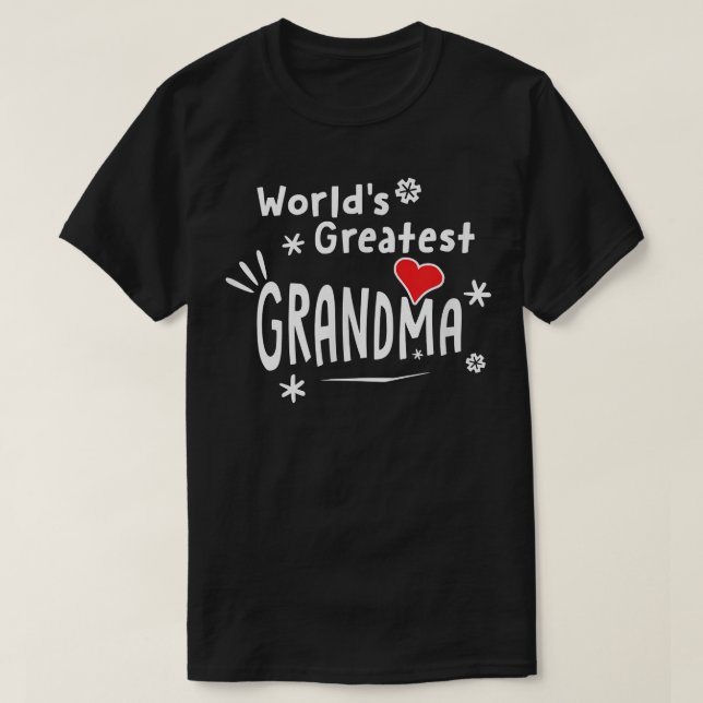 T-shirt Grande grand-mère du monde  (Design devant)