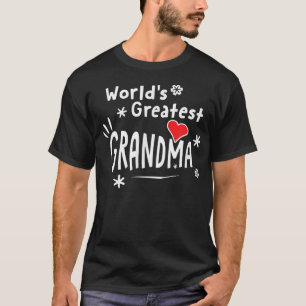 T-shirt Grande grand-mère du monde 