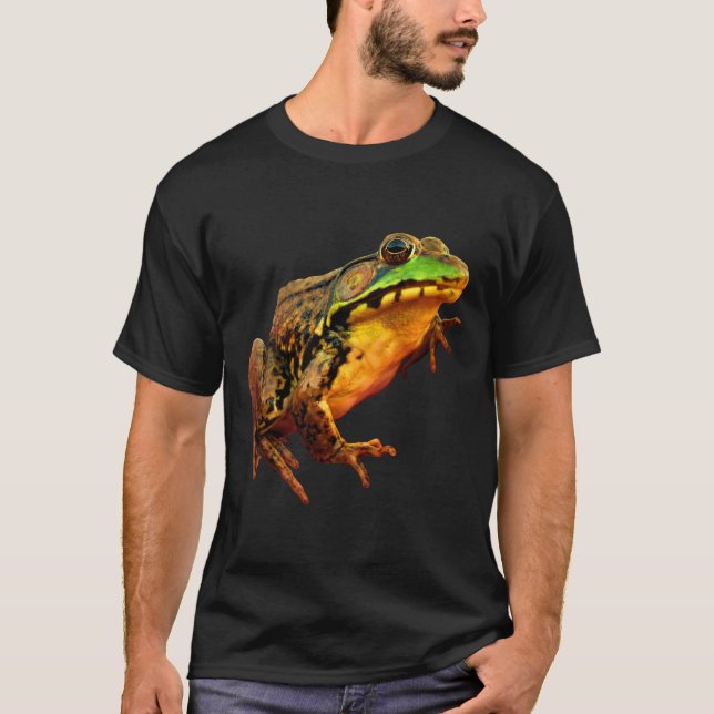 T-shirt Grande grenouille mugissante avec l'attitude (Devant)