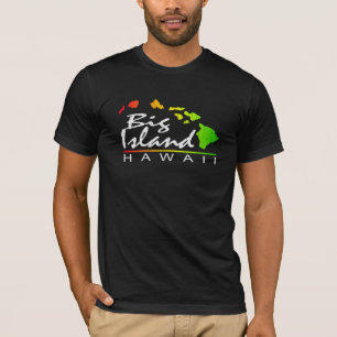 T-shirt GRANDE ÎLE Hawaï (conception affligée)