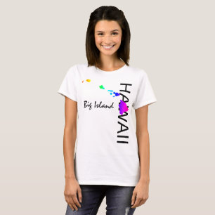 T-SHIRT GRANDE ÎLE - HAWAII ÎLES NEON RAINBOW