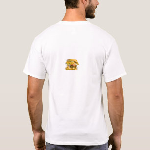 T-shirt Grande illustration de burger juteux   Nourriture 