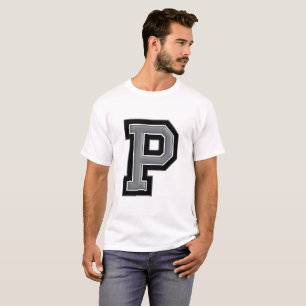 T-shirt Grande lettre P
