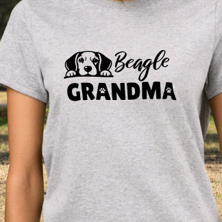 T-shirt Grande-mère Beagle amusante
