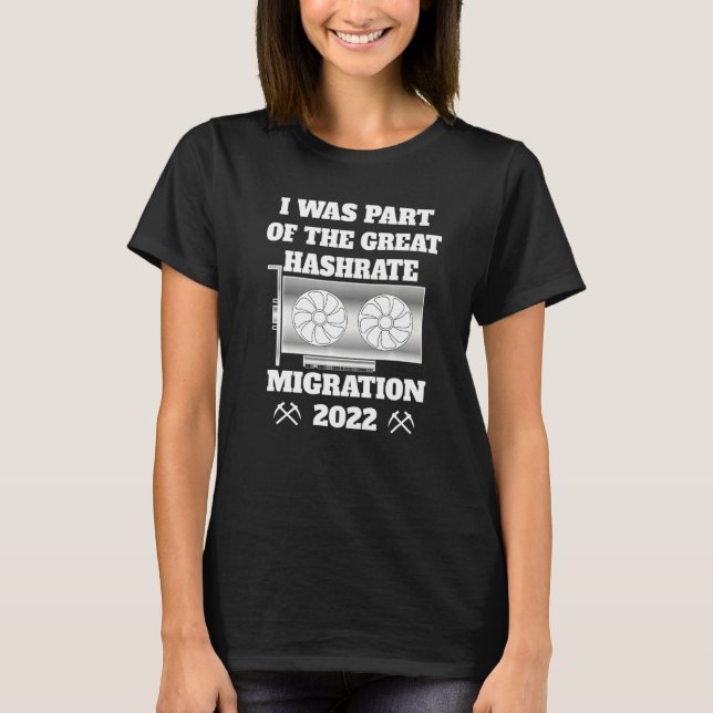 T-shirt Grande migration de hashrate 2022 ETH Ethereum Coo (Devant)