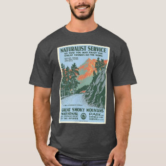 T-shirt GRANDE MONTAGNE FUMÉE Parc National Tennessee N Ca
