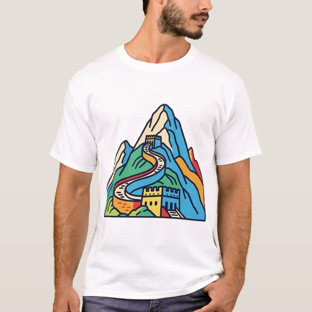 T-SHIRT GRANDE MURAILLE DE CHINE (Devant)