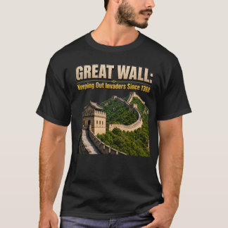 T-shirt Grande Muraille de Chine Repoussant les Envahisseu