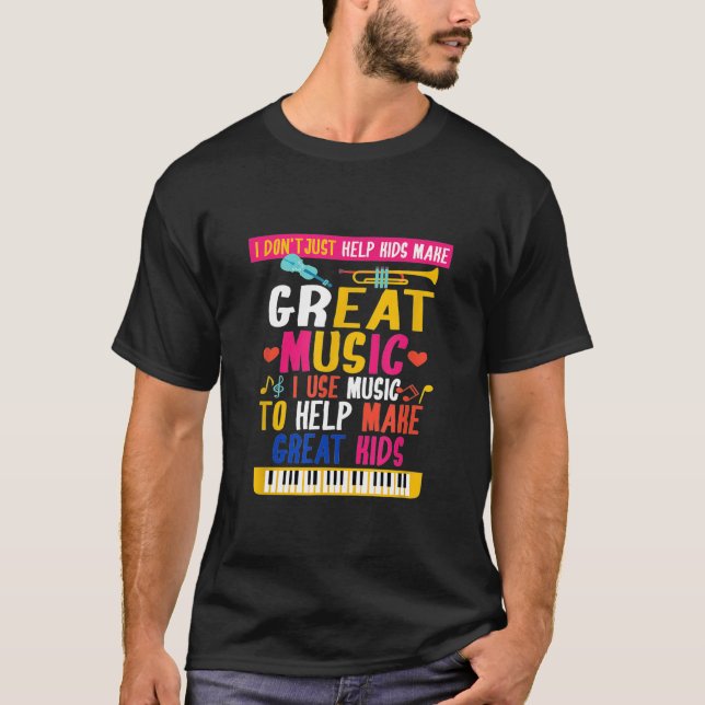 T-shirt Grande Musique Font Les Grands Enfants Amusants Pi (Devant)