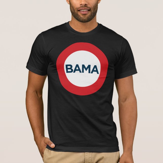 T-shirt Grande pièce en t d'Obama - rouge, blanc et bleu (Devant)
