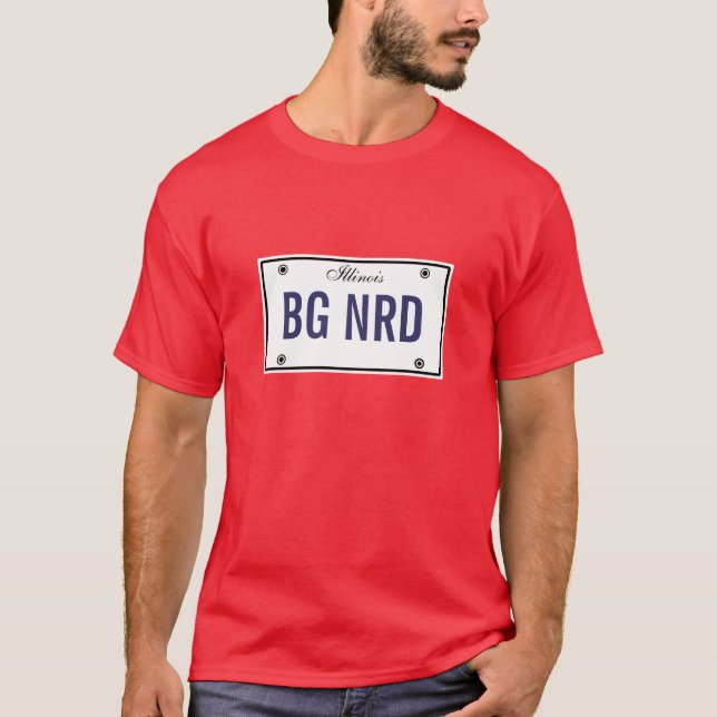 T-shirt Grande plaque minéralogique nerd (Devant)