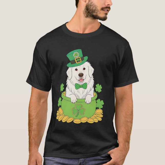 T-shirt Grande Pyrenees Chien St. Patrick 2019 Jour du Trè (Devant)
