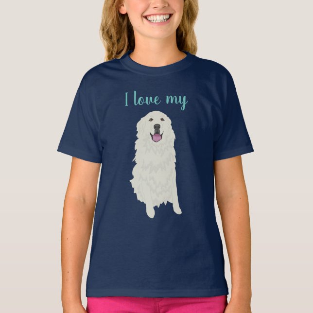 T-shirt Grande Pyrénées personnalisables (Devant)