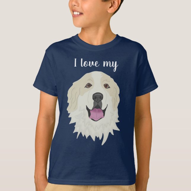 T-shirt Grande Pyrénées personnalisables (Devant)